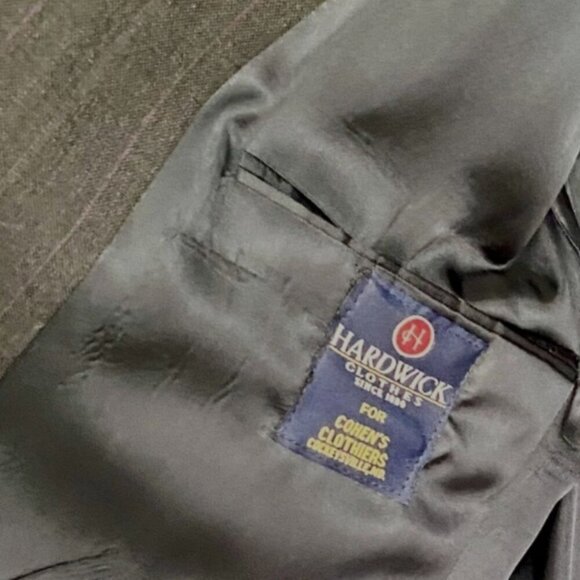 Hamilton 2-Piece Suit 40S Blazer and 33R Pants Polyester Worsted Wool NEW NWT - Picture 13 of 14